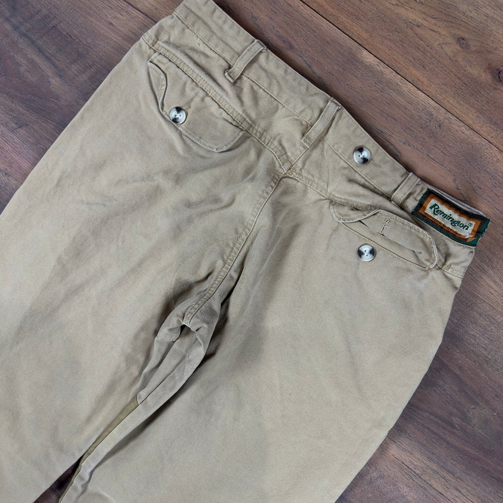 Remington Vintage Brush Pants Tan Olive Drab Hunting Canvas Trousers 32x30